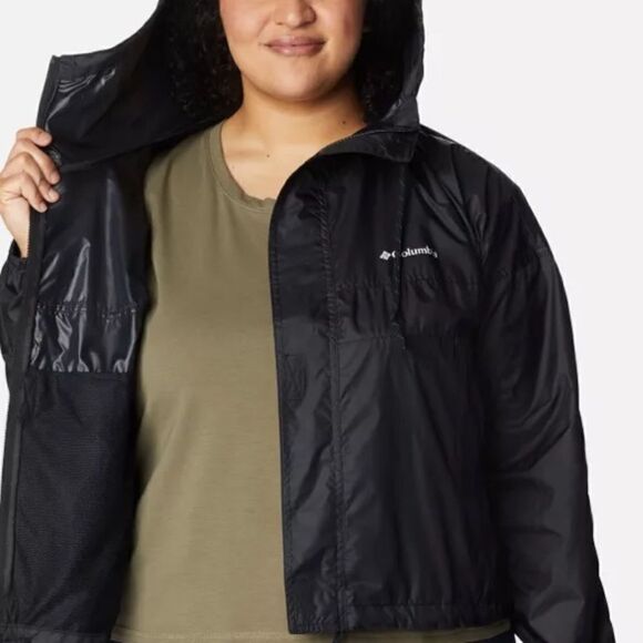 Women's Flash Challenger™ Cropped Windbreaker - Plus Size. NWT Black 2xl - Picture 6 of 11